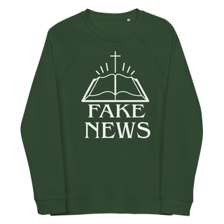 Fake News Unisex Organic Cotton Sweatshirts