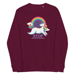 Stop Homophobia Unisex Organic Cotton Sweatshirt