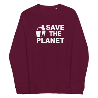 Save The Planet Unisex Organic Cotton Sweatshirt