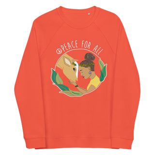 Peace For All Unisex Organic Cotton Sweatshirt