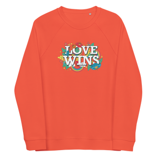 Love Wins Unisex Organic Cotton Sweatshirt