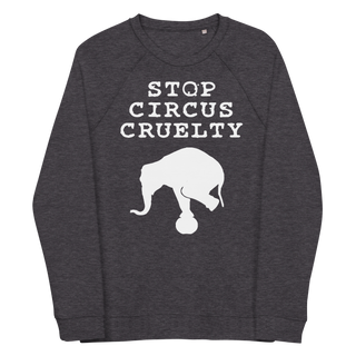 Stop Circus Cruelty Unisex Organic Cotton Sweatshirt