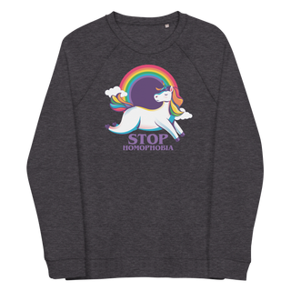 Stop Homophobia Unisex Organic Cotton Sweatshirt