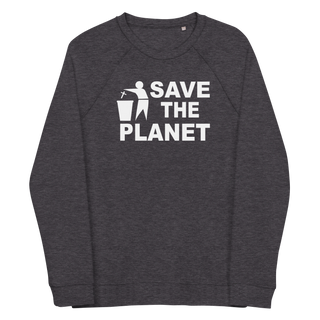 Save The Planet Unisex Organic Cotton Sweatshirt