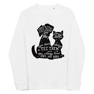 Friends Are Like A Stars Unisex Organic Cotton Sweatshirt