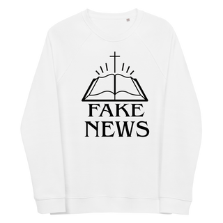 Fake News Unisex Organic Cotton Sweatshirts